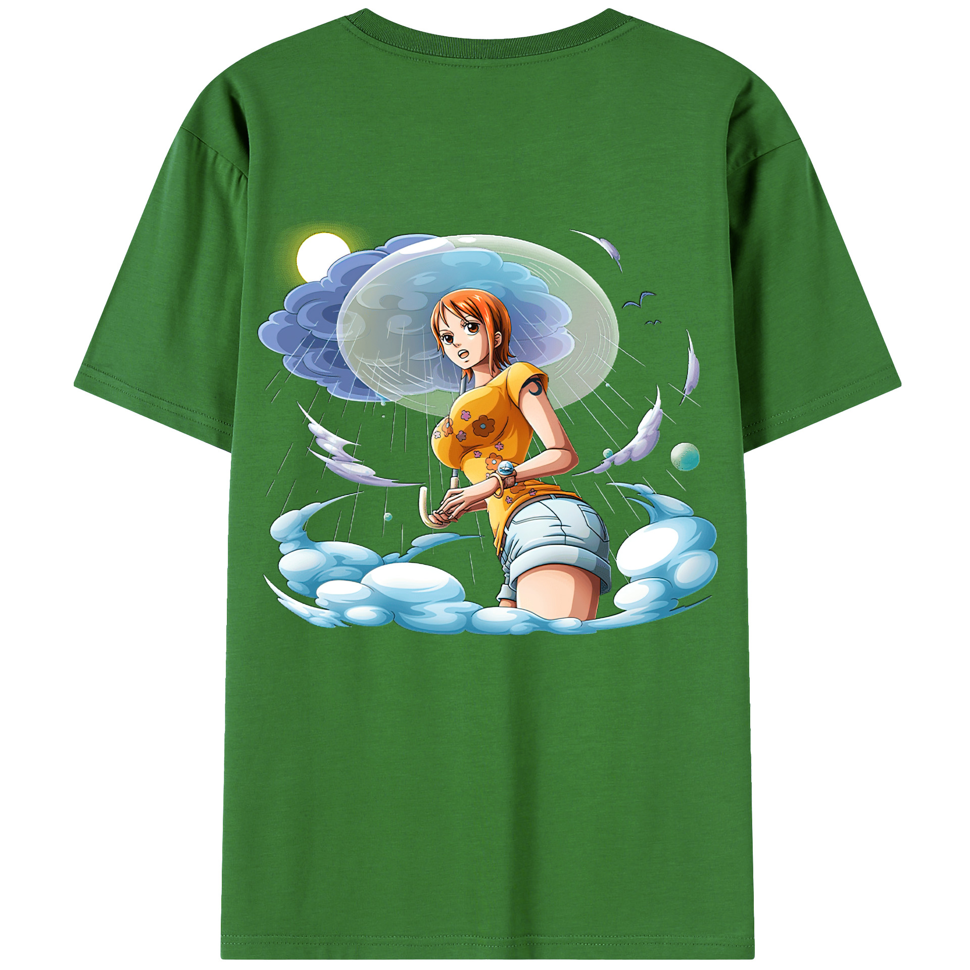 （画像用） ワンピース ナミ ONE PIECE Nami レディース半袖Tシャツ(バックプリント)